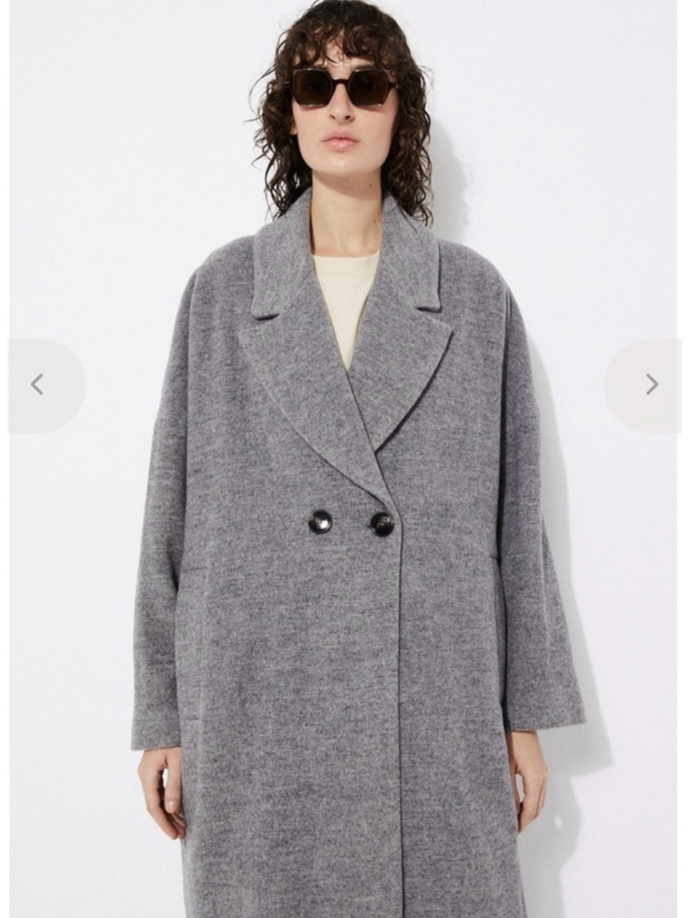NWT Rita Row Gray Wool Blend Coat